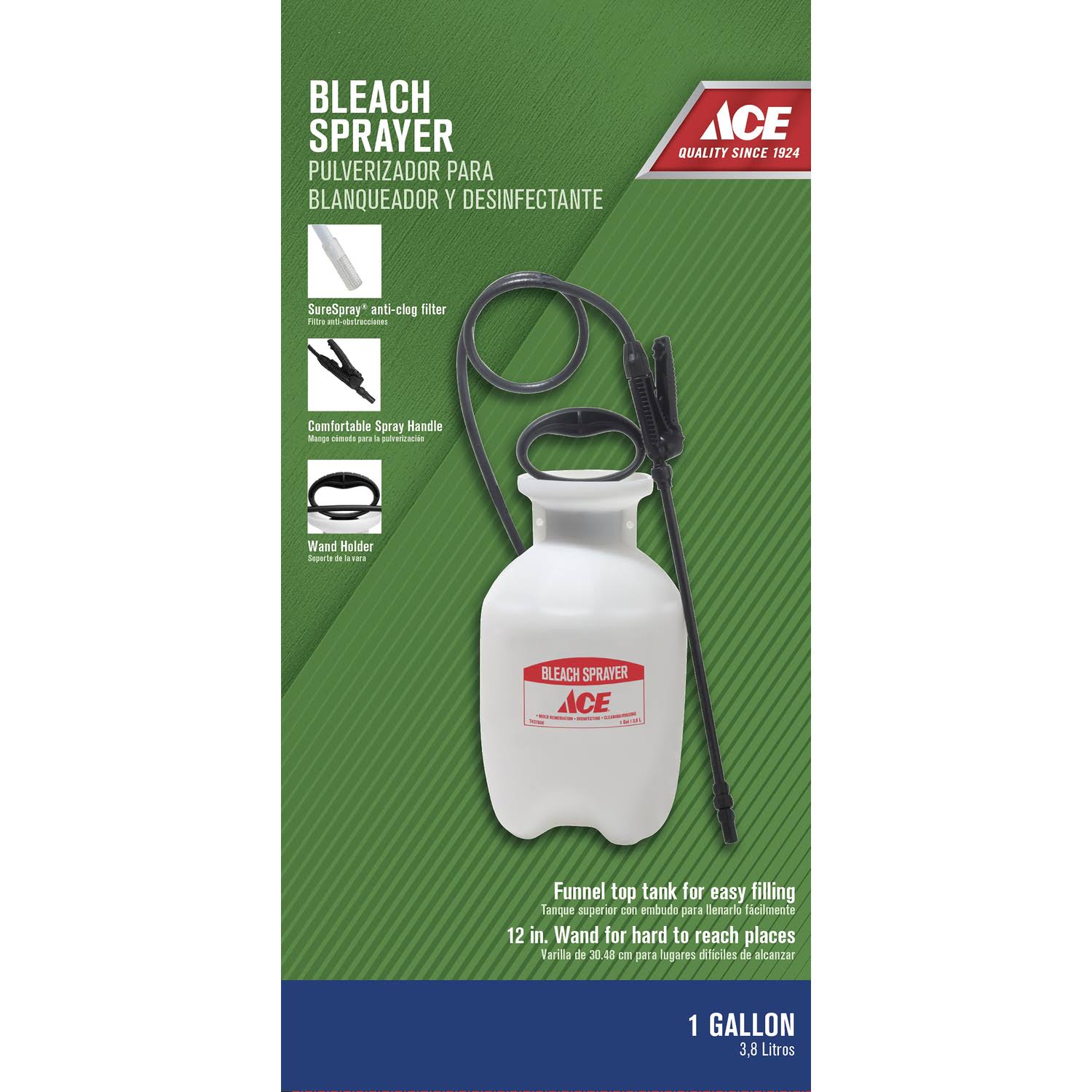 Ace Adjustable Spray Tip Bleach Sprayer 1 gal. 20079