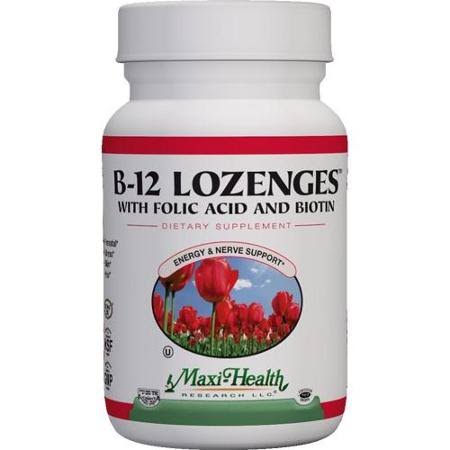 Maxi Health Vitamin B-12 Lozenges Supplement - Strawberry, 90 Count\