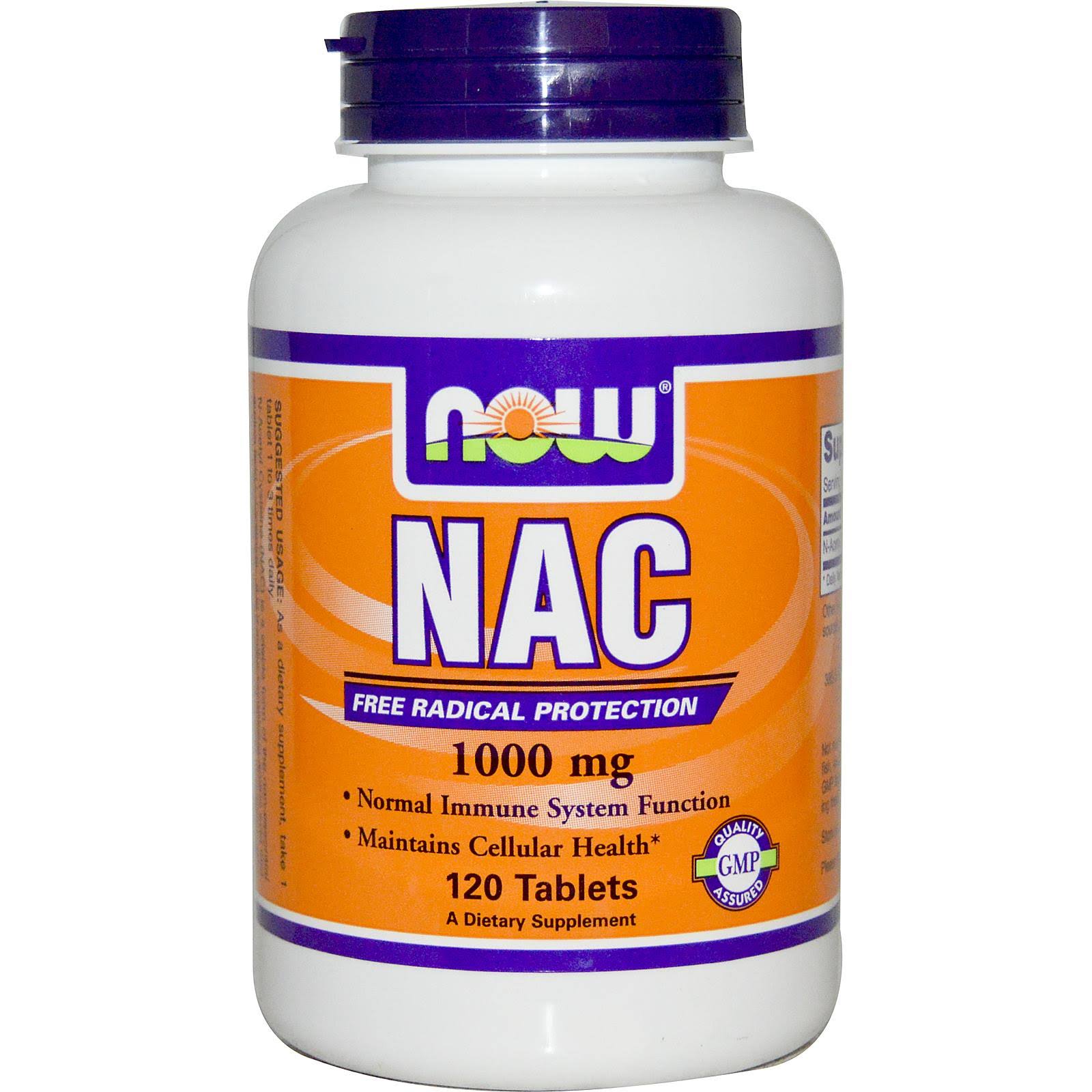 Now Foods NAC Radical Protection Dietary Supplement - 120 Tablets