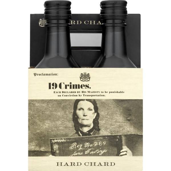 19 Crimes Hard Chardonnay 4 Pack 187ml