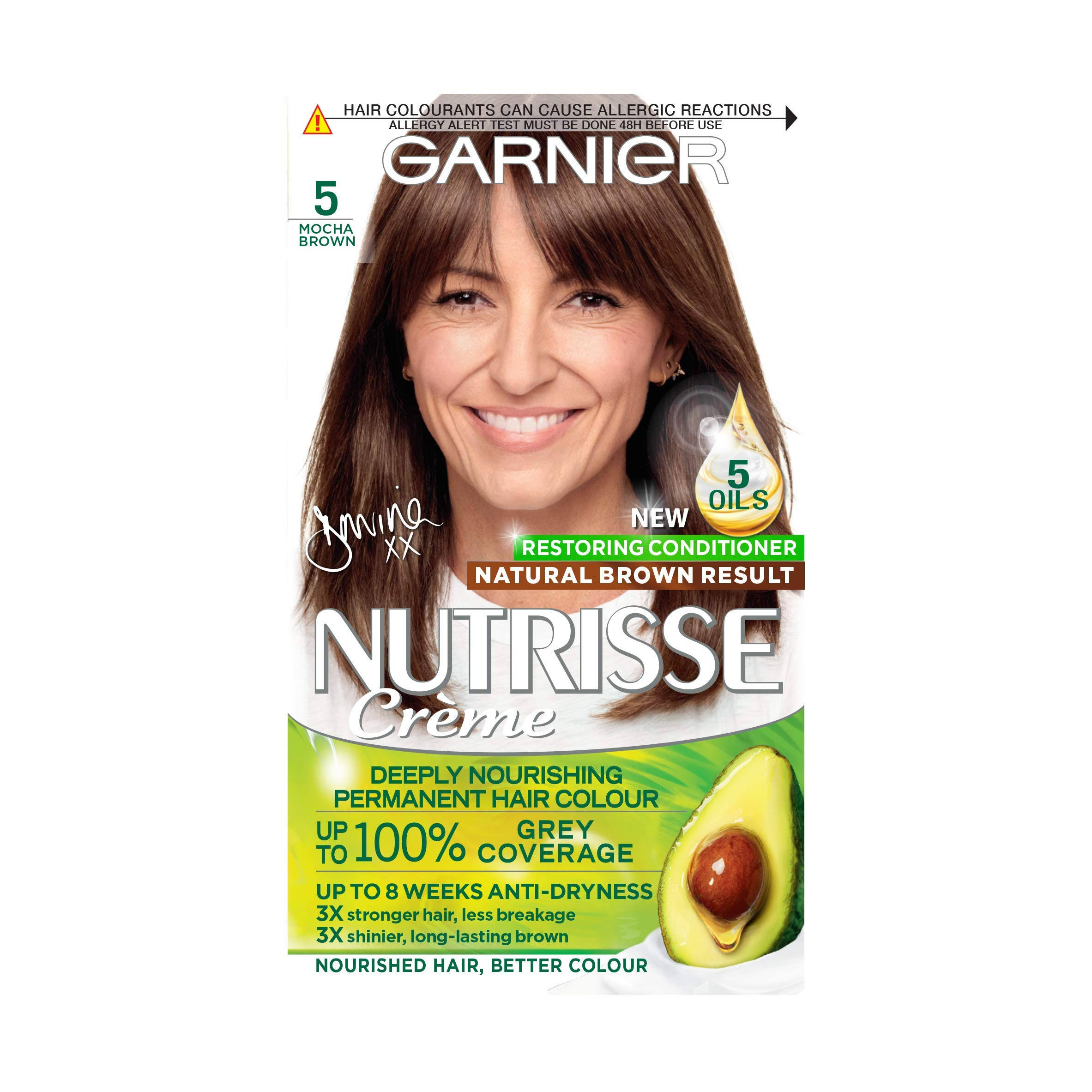 Garnier Nutrisse Permanent Hair Dye - 5 Mocha Brown