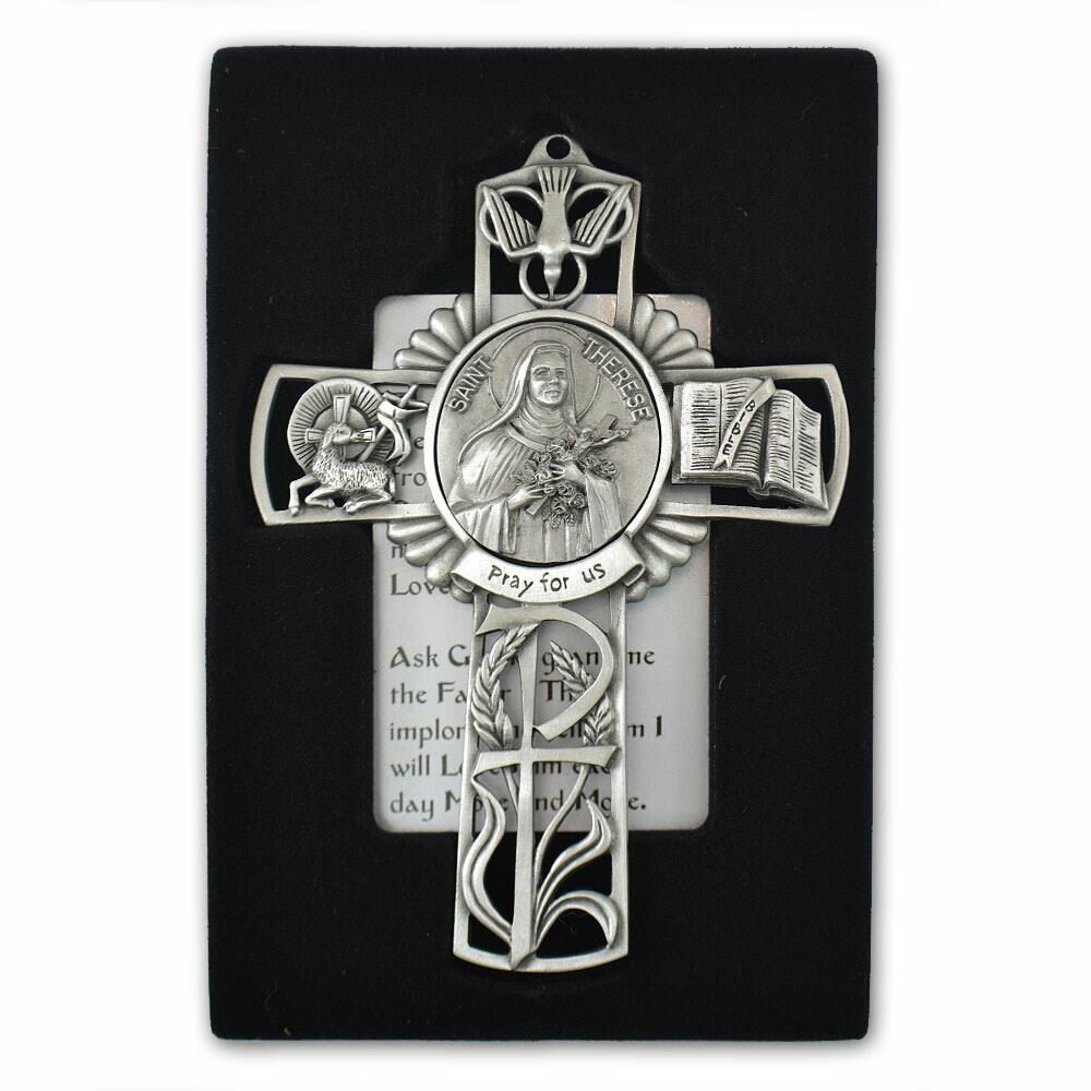 St Therese Pewter Cross | St. Patricks Guild