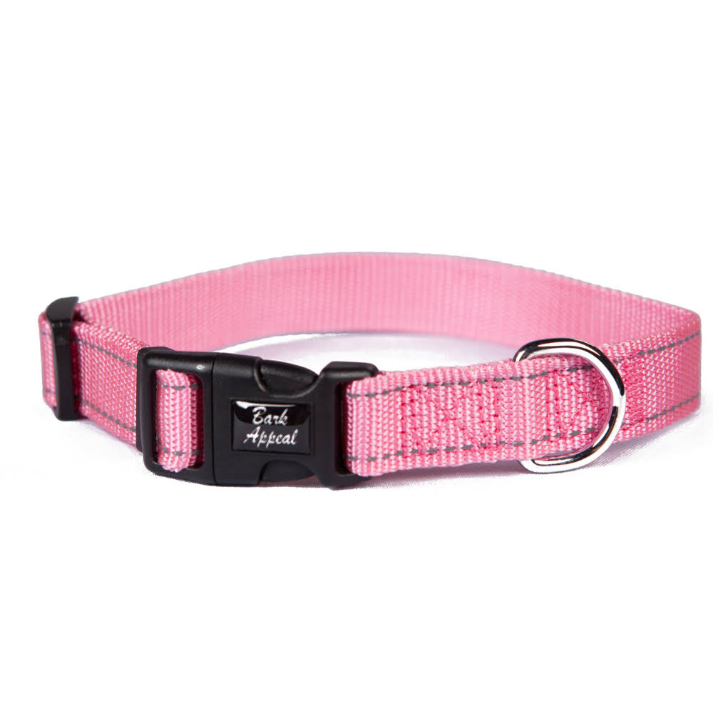 Bark Appeal PRNPC-3-4 Reflective Collar Pink - 0.75 in.