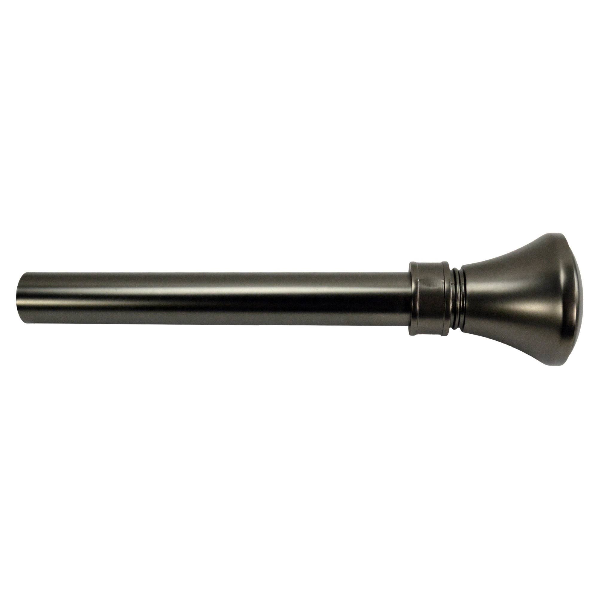 Versailles Home Fashions 28-48-in Lexington Rod with Flare Finial - Slate