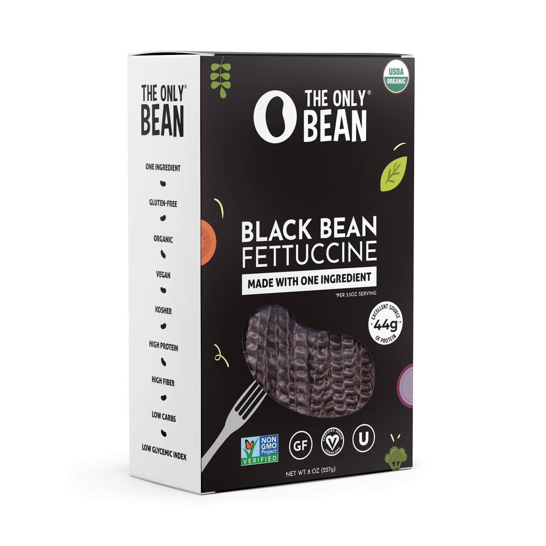 The Only Bean - Organic Black Bean Fettuccine Pasta, Gluten Free