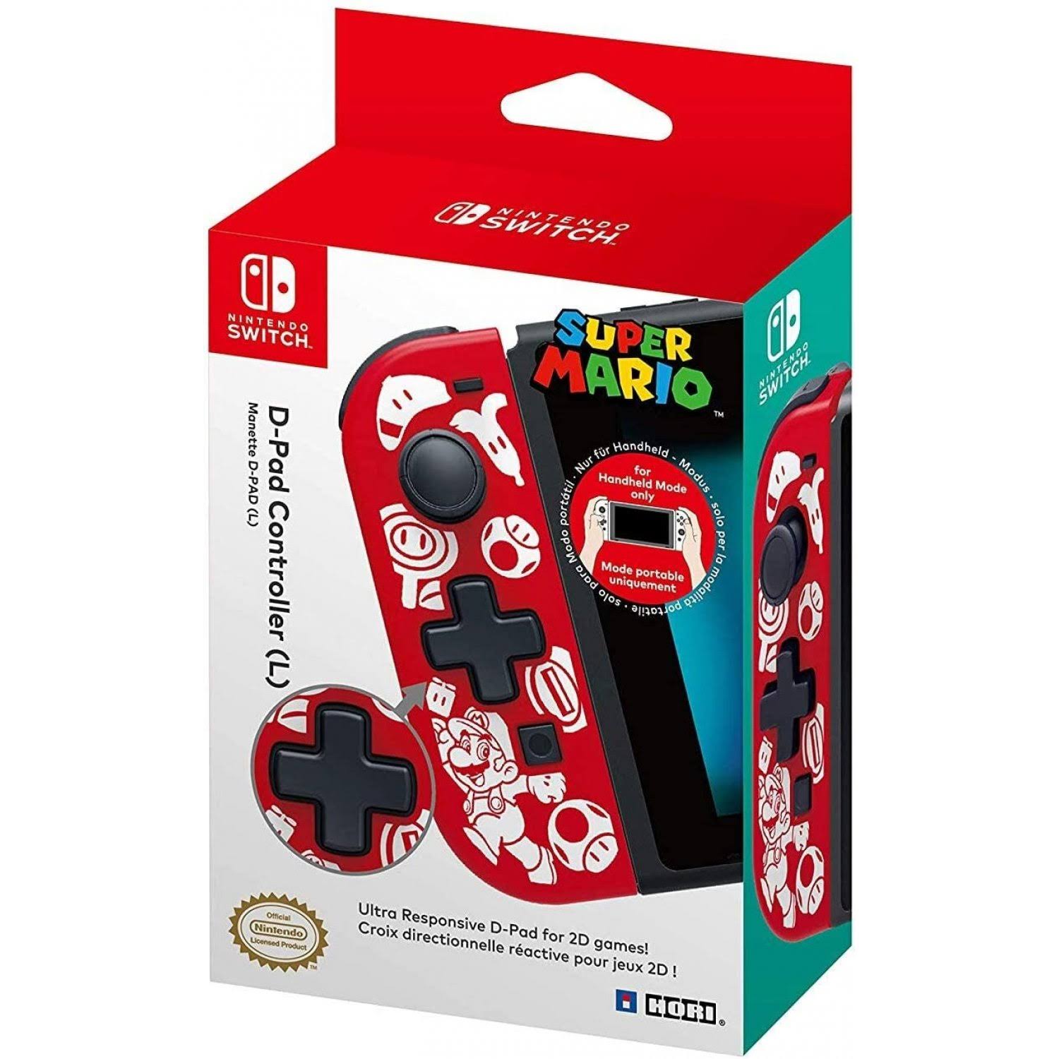 Hori D-Pad Controller New Mario Design | Nintendo Switch