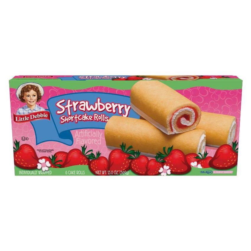 Little Debbie Shortcake Rolls - Strawberry, 6ct