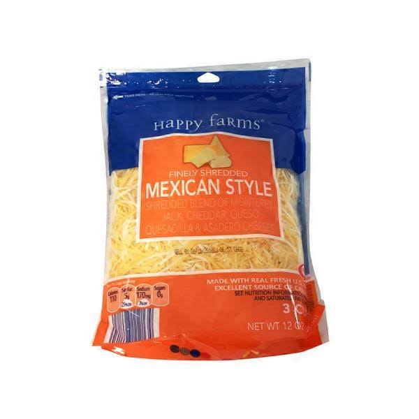 Happy Farms Shredded Mexican Cheese - 12 oz