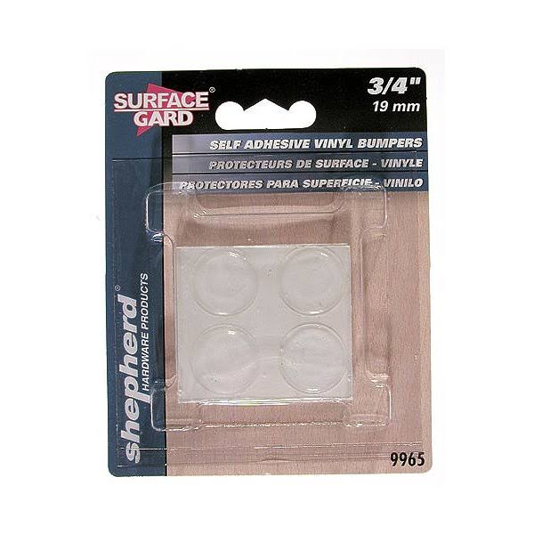 Shepherd Hardware Self-Adhesive Bumpers - Vinyl, Clear