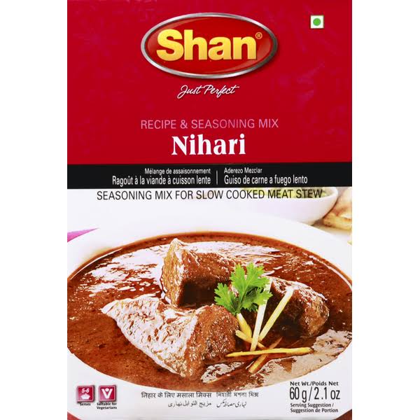 Shan Just Perfect Recipe & Seasoning Mix, Nihari - 60 g