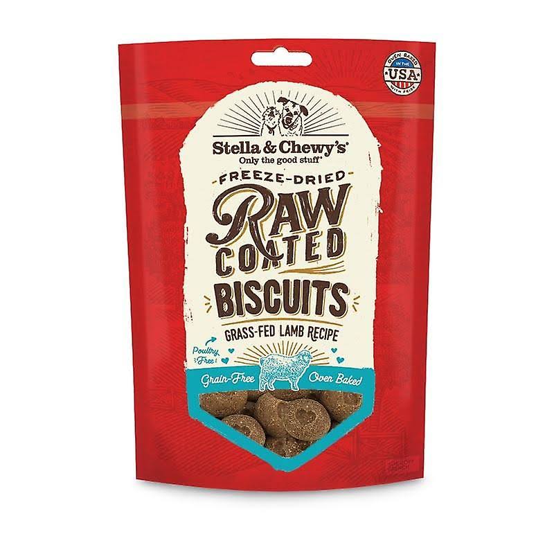 Stella & Chewy's Raw Coated Dog Biscuits - Grass-Fed Lamb Recipe