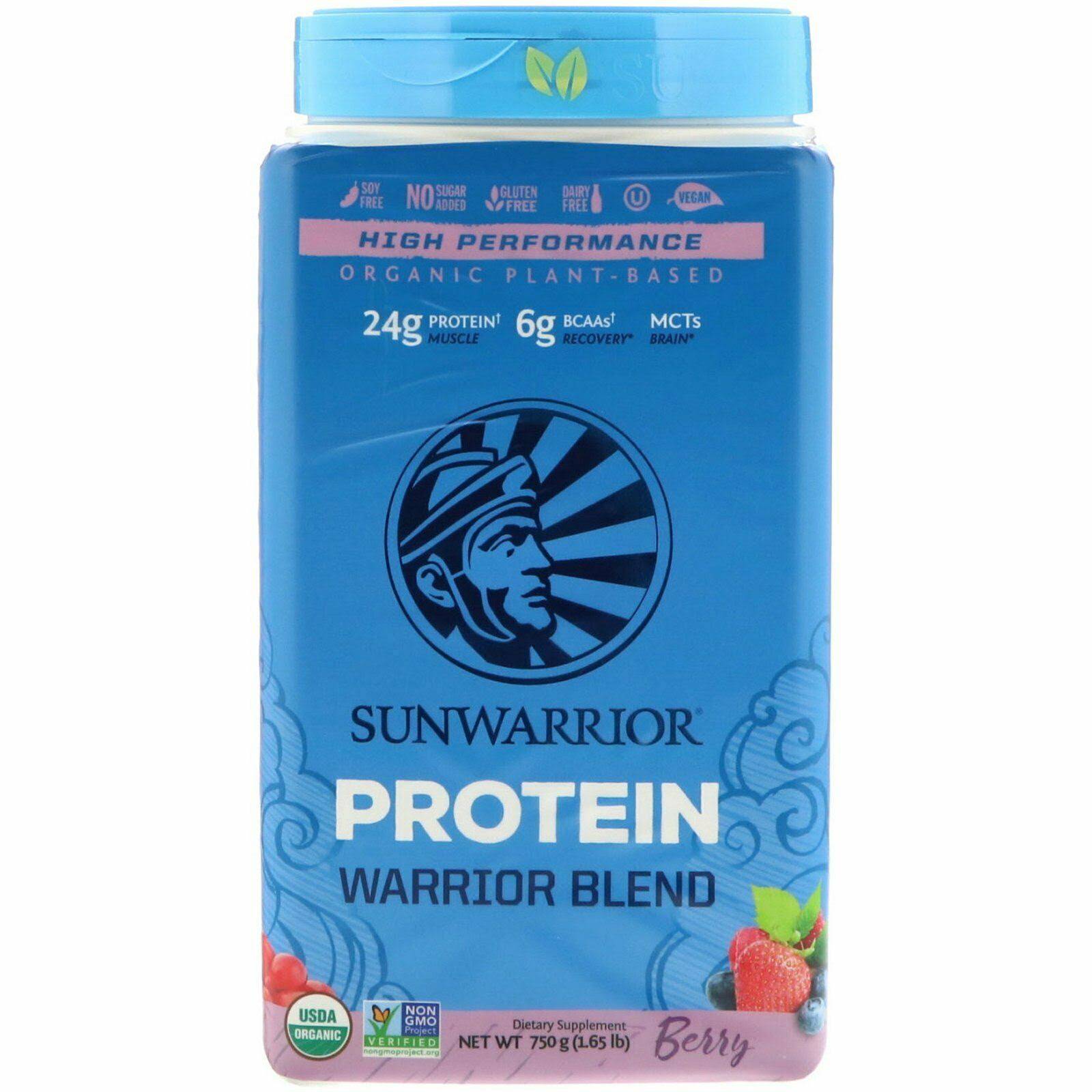 Sunwarrior Warrior Blend Plant Based Organic Protein Supplement - 750g, Berry