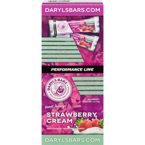 Daryl's Strawberry Cream Performance Line Protein Bar