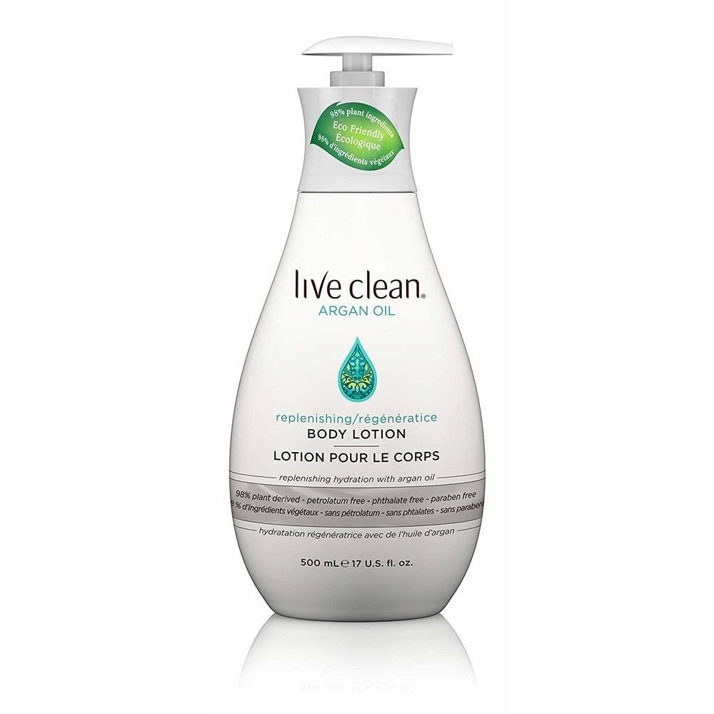 Live Clean Argan Oil Replenishing Body Lotion - 17oz