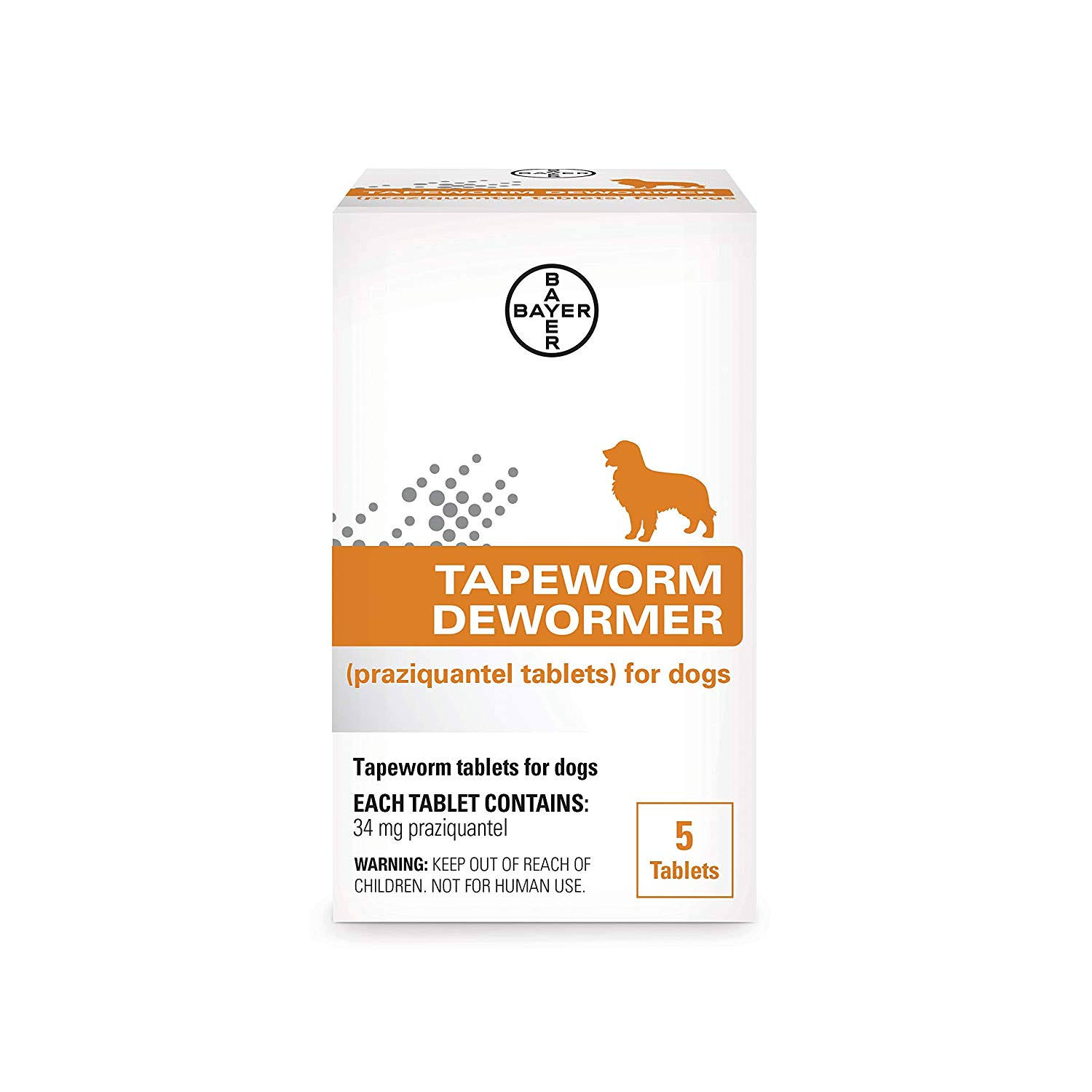 Bayer Expert Care Tapeworm Dewormer Dogs Supplement - 5 Tablets