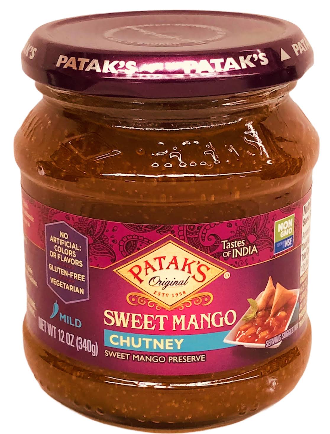 Patak's Sweet Mango Preserve Chutney - 12oz