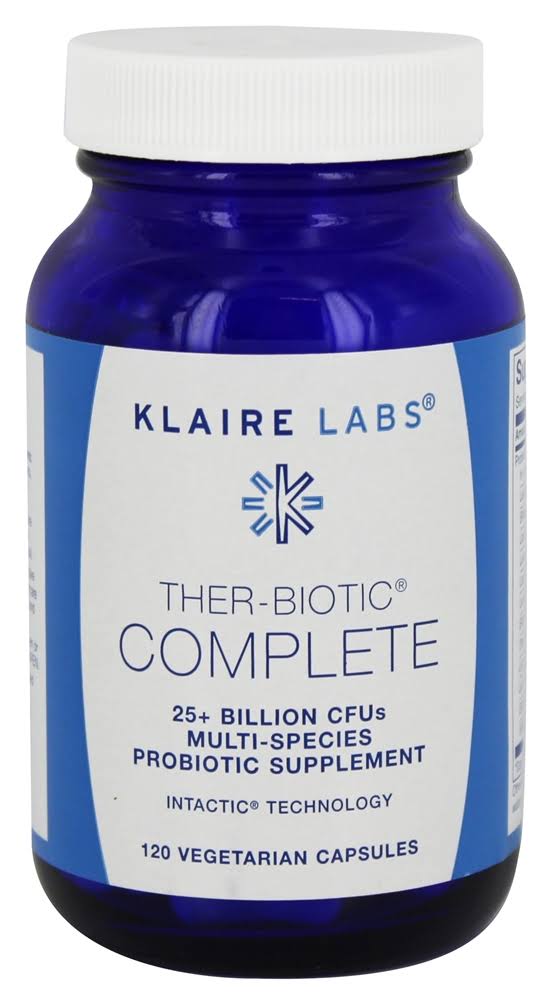 Klaire Labs Ther-Biotic Complete Probiotic Supplement - 120 Vegetarian Capsules