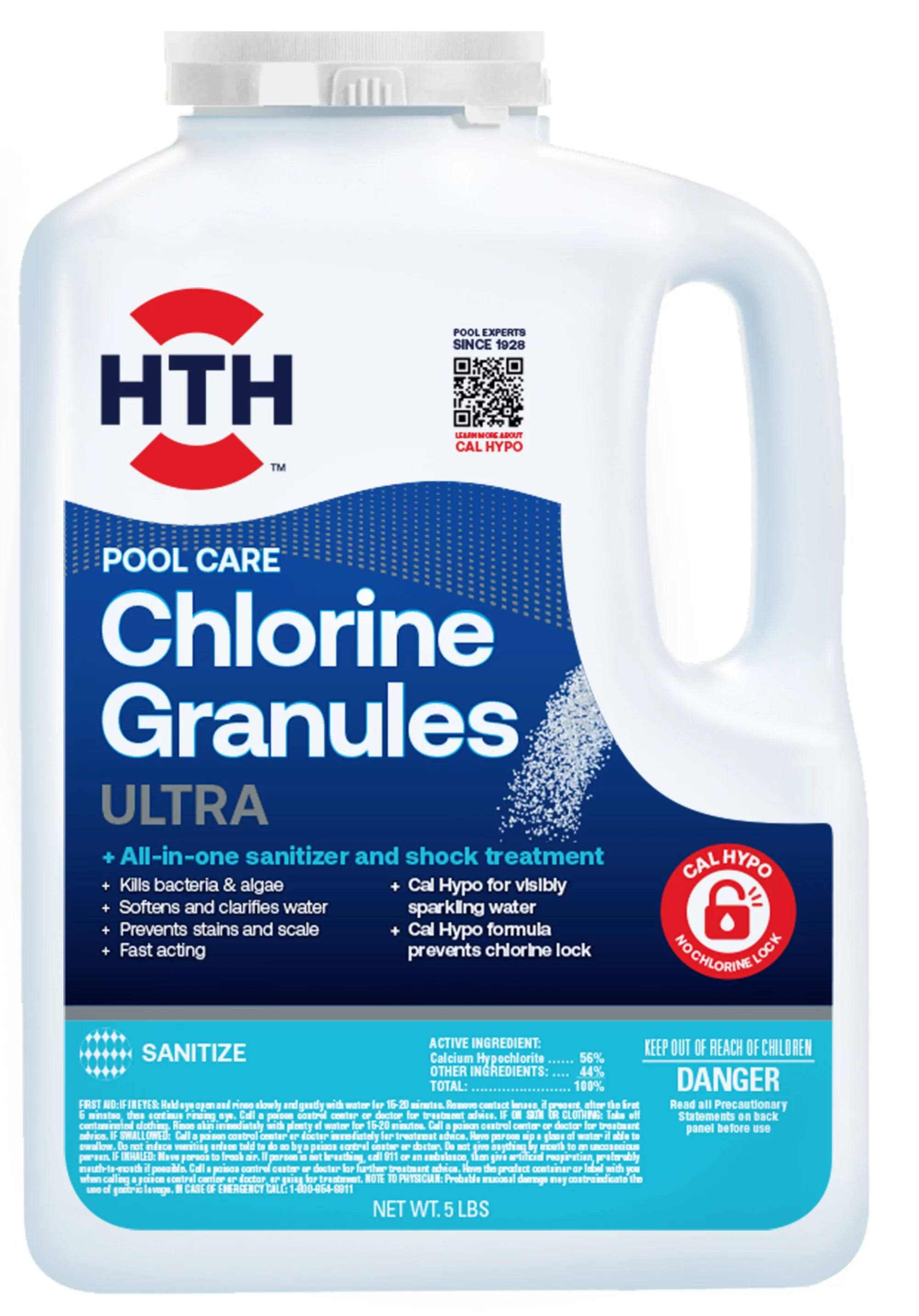 Hth 5 lbs Pool Care Chlorine Granules Ultra