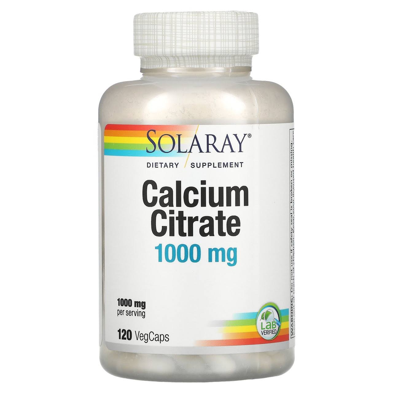 Solaray Calcium Citrate - 1000mg, 120 capsules