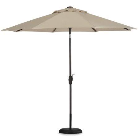 Caribbean Joe 9' Aluminum Patio Umbrella with Tilt and Crank, Size: NA