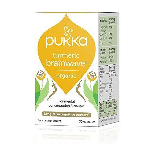 Pukka Organic Turmeric Brainwave Food Supplement - 30ct