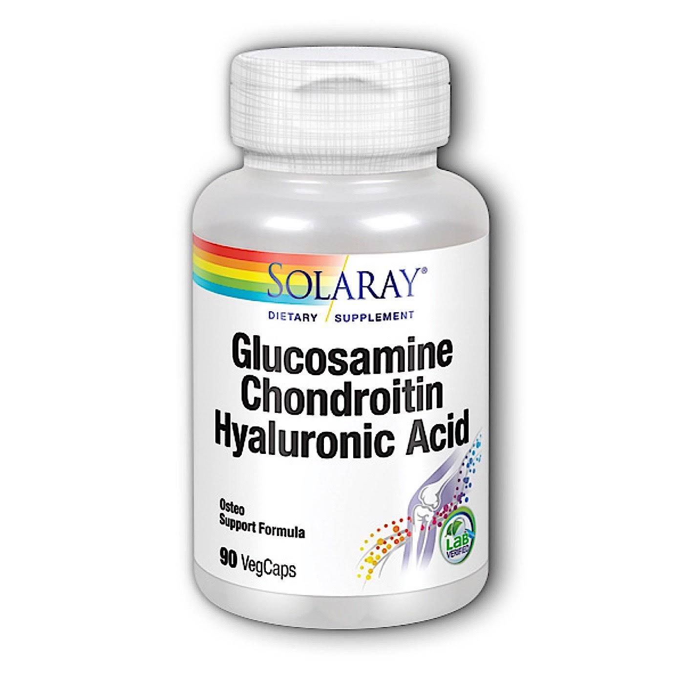 Solaray Glucosamine Chondroitin Hyaluronic Acid Dietary Supplement - 90ct