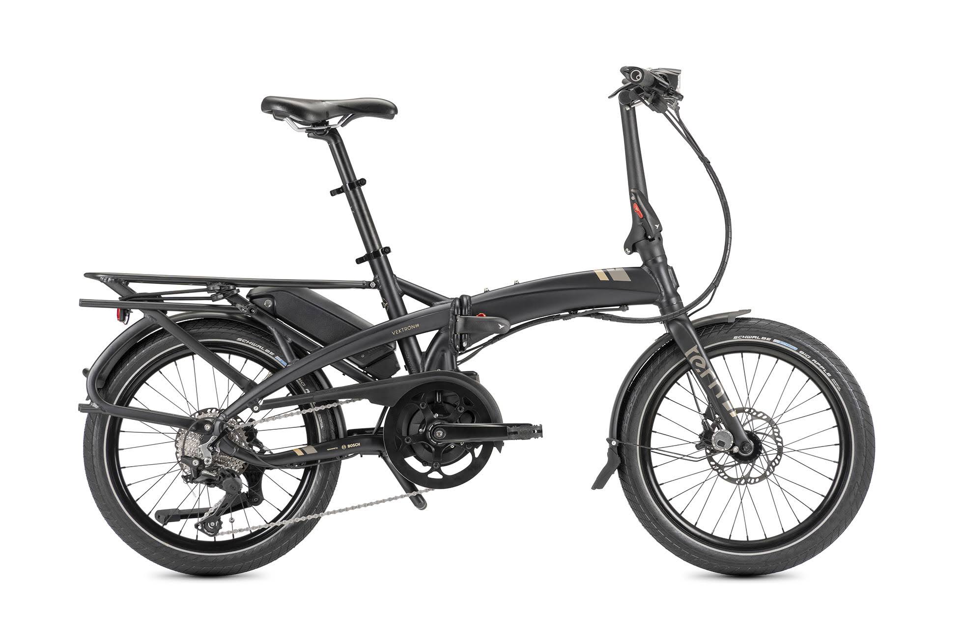 Tern Vektron S10 Folding Electric Bike Black/Bronze