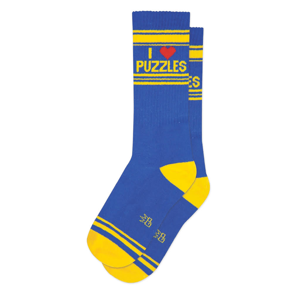 I Love Puzzles Socks