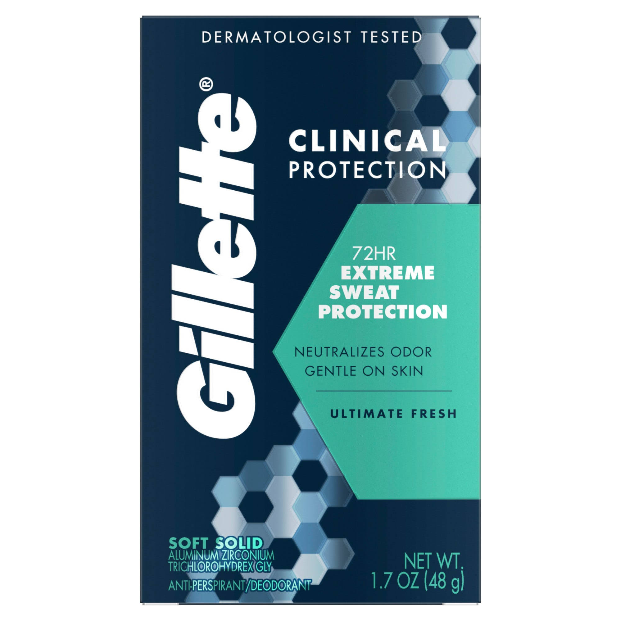 Gillette Clinical Ultimate Fresh Crisp Fresh Scent Antiperspirant/Deodorant - 1.7oz