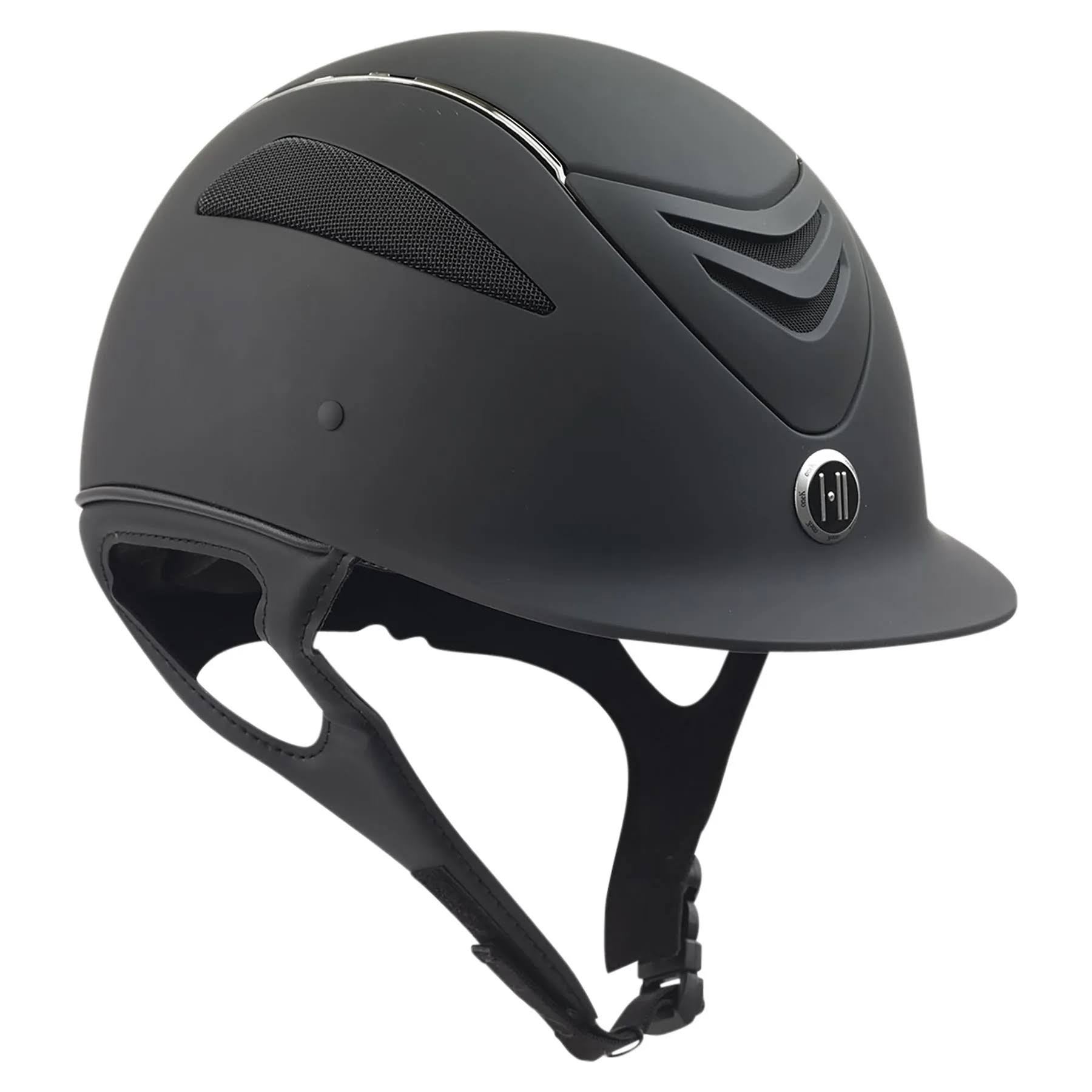 One K Defender Chrome Stripe Helmet, Black Matte