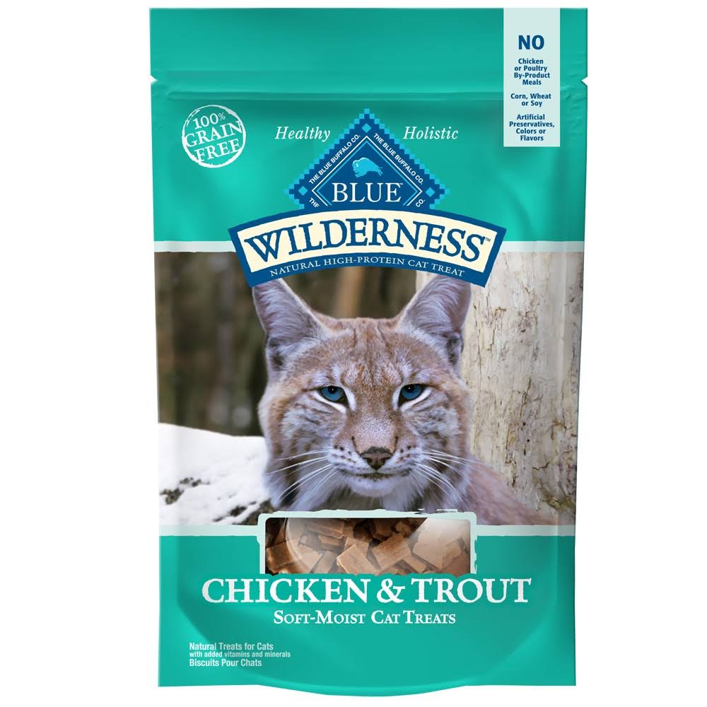 Blue Buffalo Wilderness Cat Treats - Chicken and Trout, 2oz