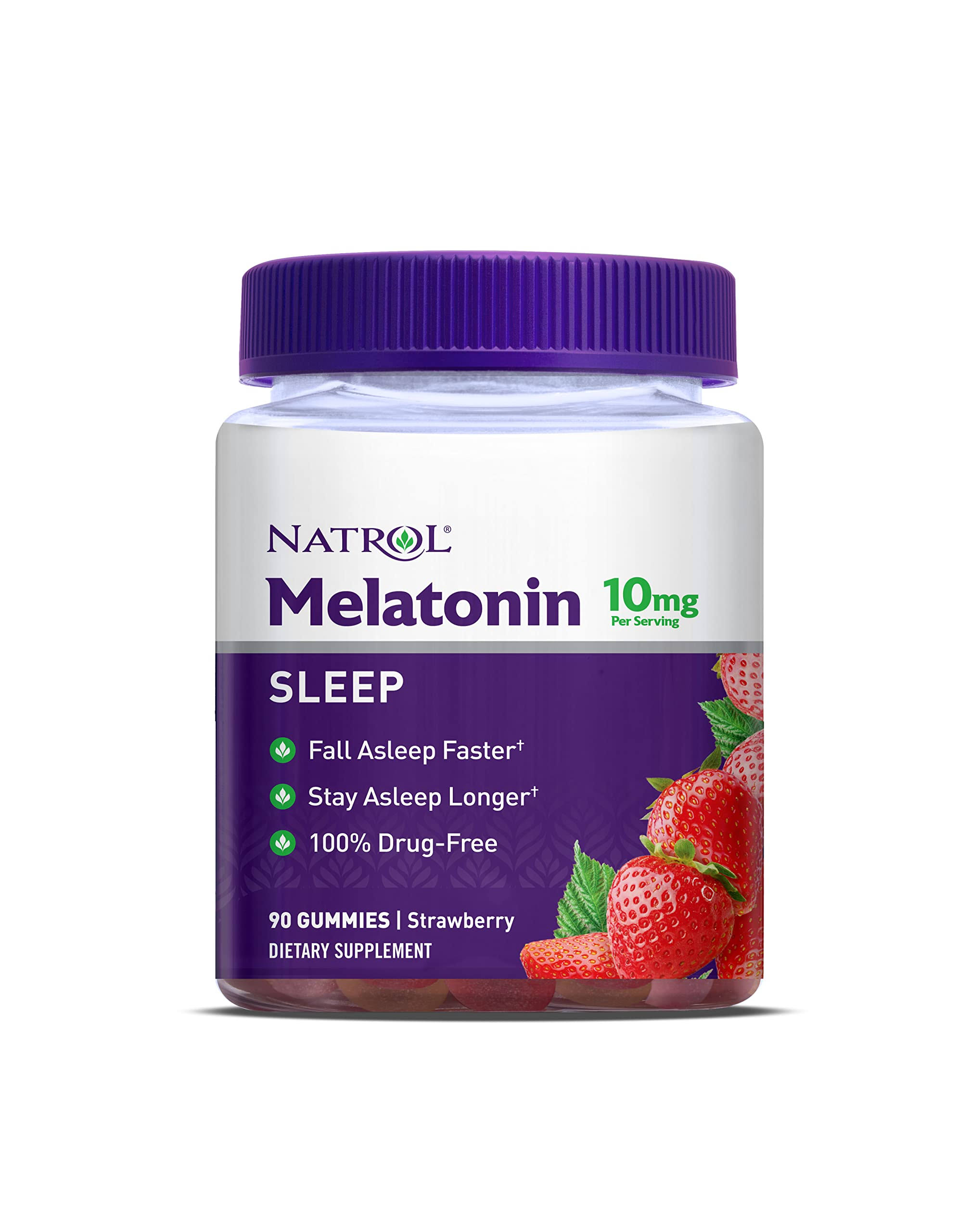 Natrol Gummies Melatonin Dietary Supplement - Strawberry, 10mg, 90ct