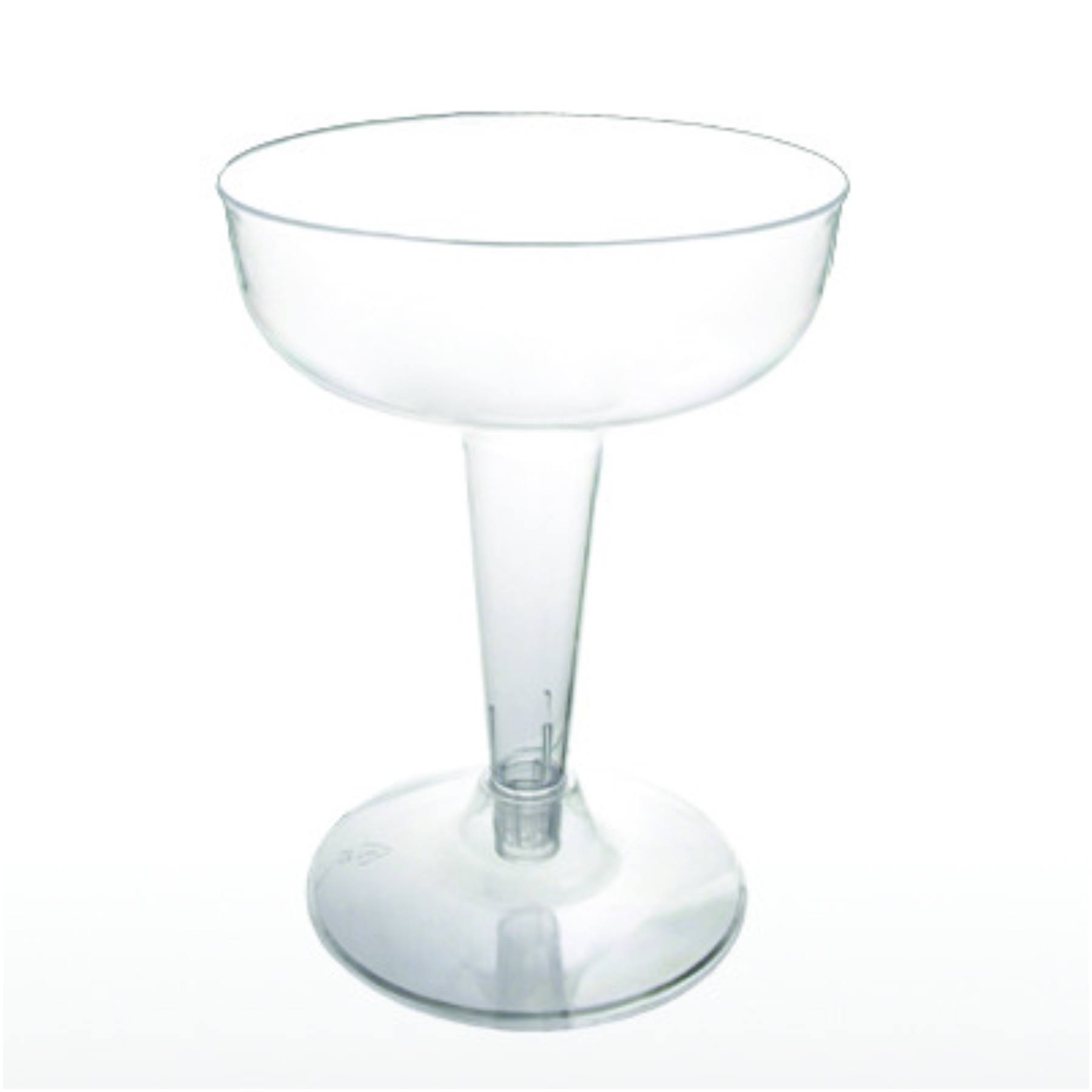 Northwest Enterprises Plastic Champagne Glasses - 20ct, 4oz, Clear