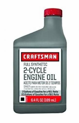Craftsman Full Synthetic 2-Cycle Engine Oil - 6.4oz