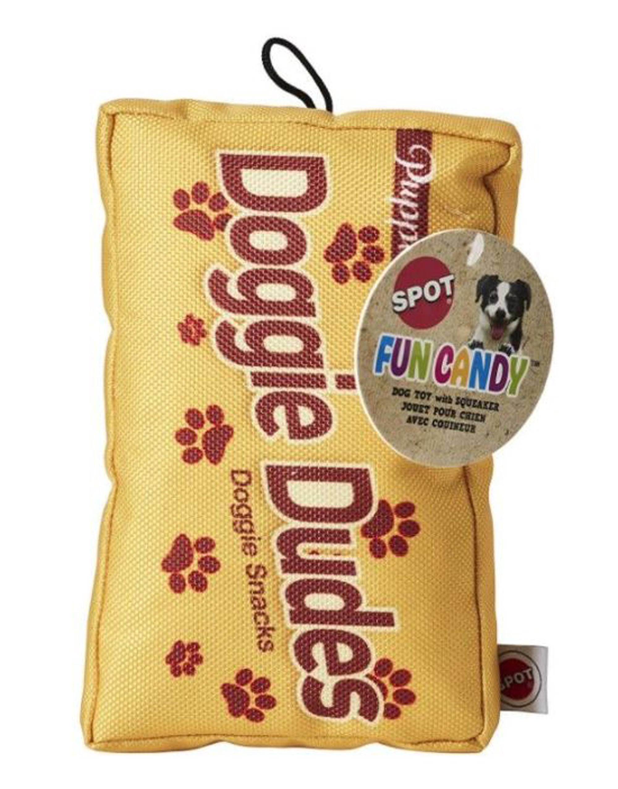 Spot Fun Candy Doggie Dudes Plush Dog Toy, 1 count (Pack of 1)