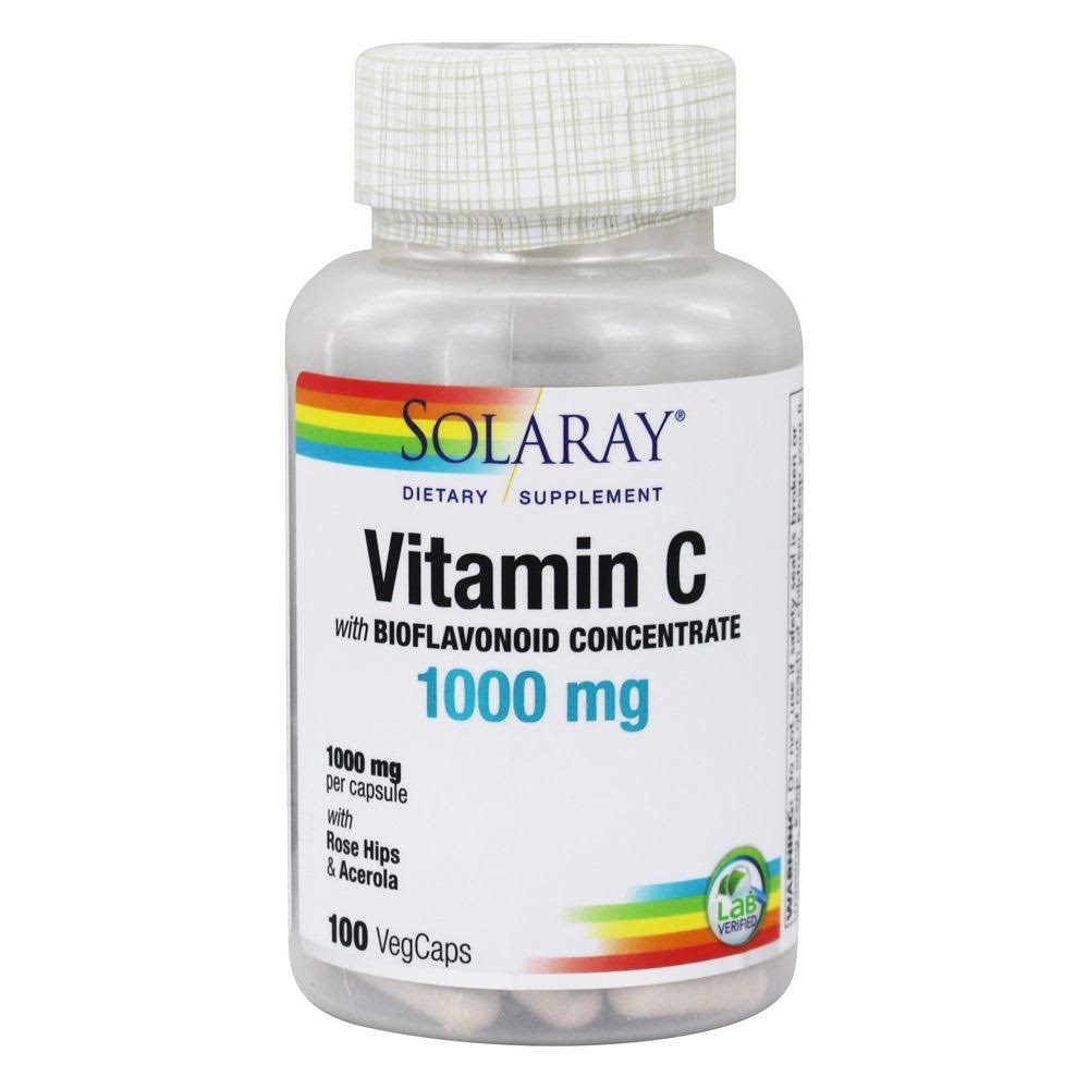 Solaray Vitamin C - 100 Capsules