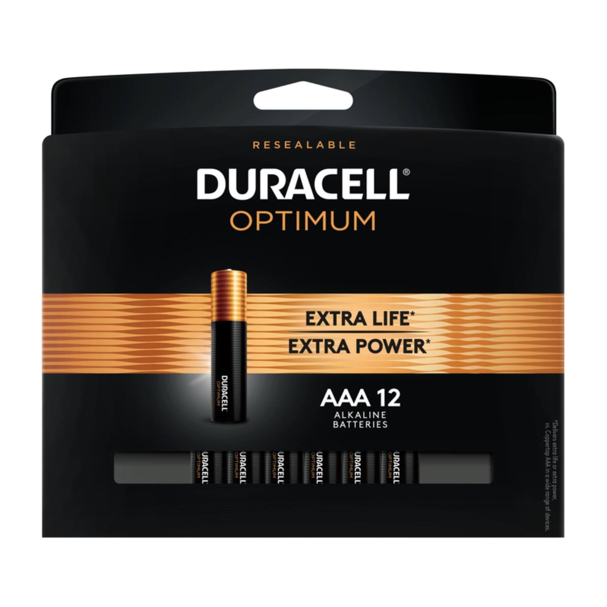 Duracell Optimum AAA Alkaline Battery - 12 Pack