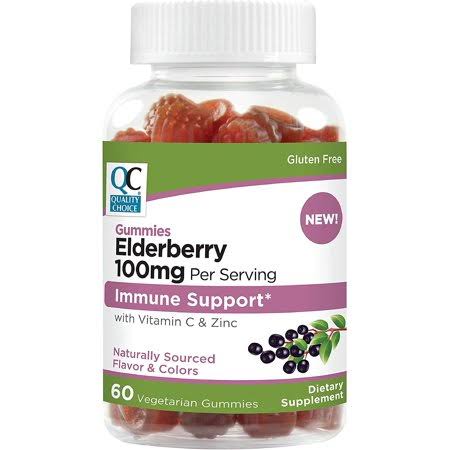 Elderberry 100 mg Vegetarian Gummies 60 ct