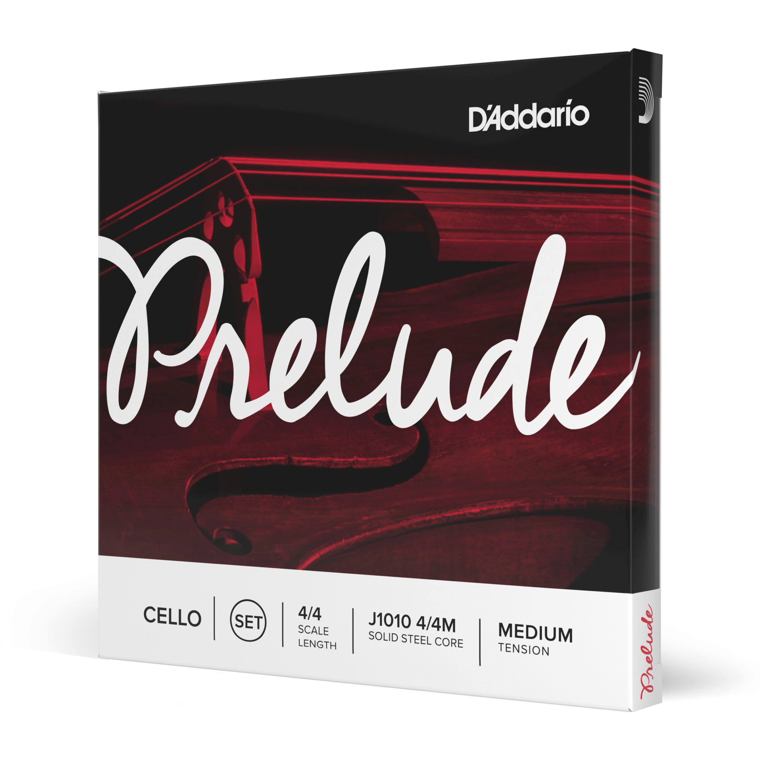 D'Addario Prelude Cello String Medium Tension - Set, 4 x 4 Size