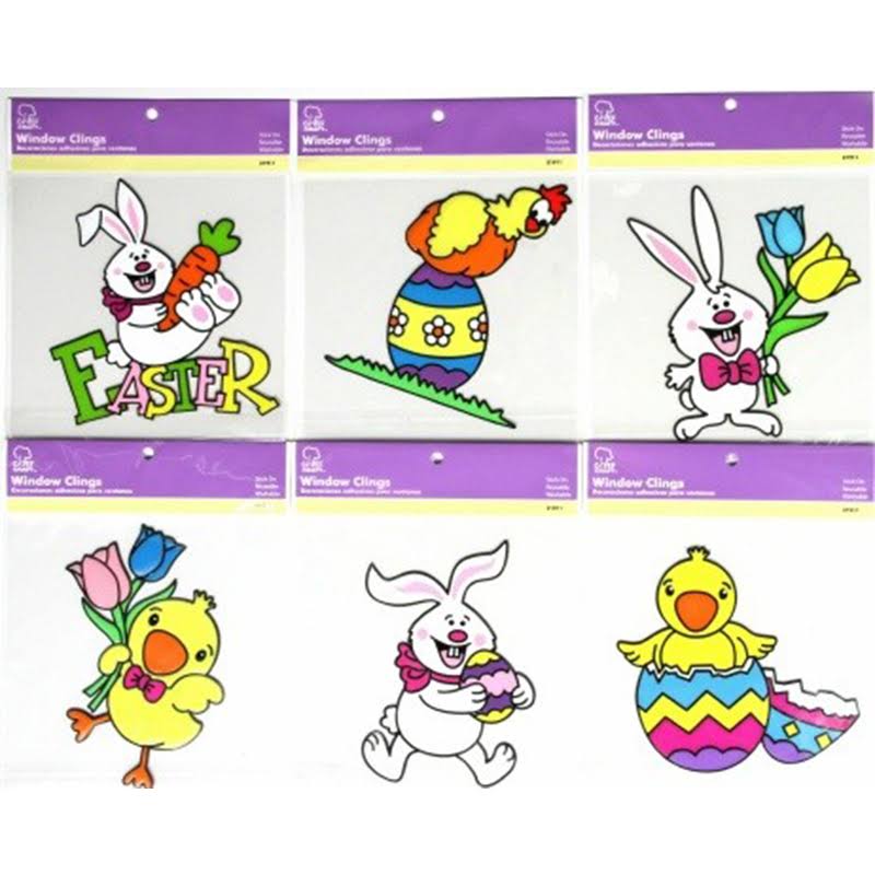 Chef Craft Easter Window PVC Cling - Case of 24