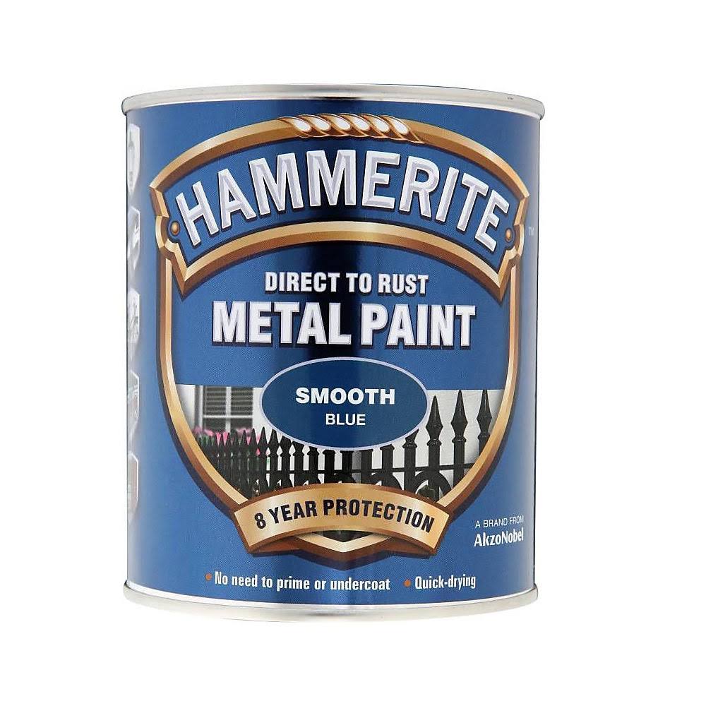 Hammerite Metal Paint - Smooth Blue