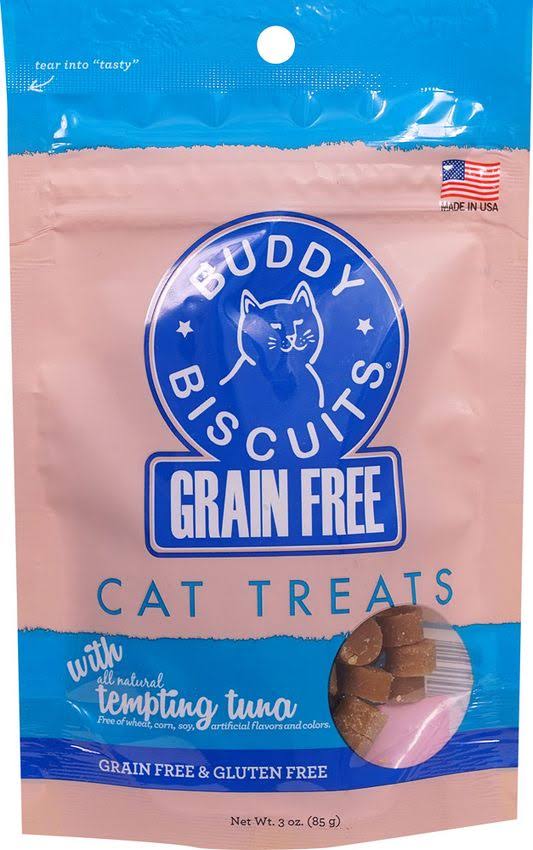 Cloud Star Grain Free Buddy Biscuits Cat Treats - Tempting Tuna