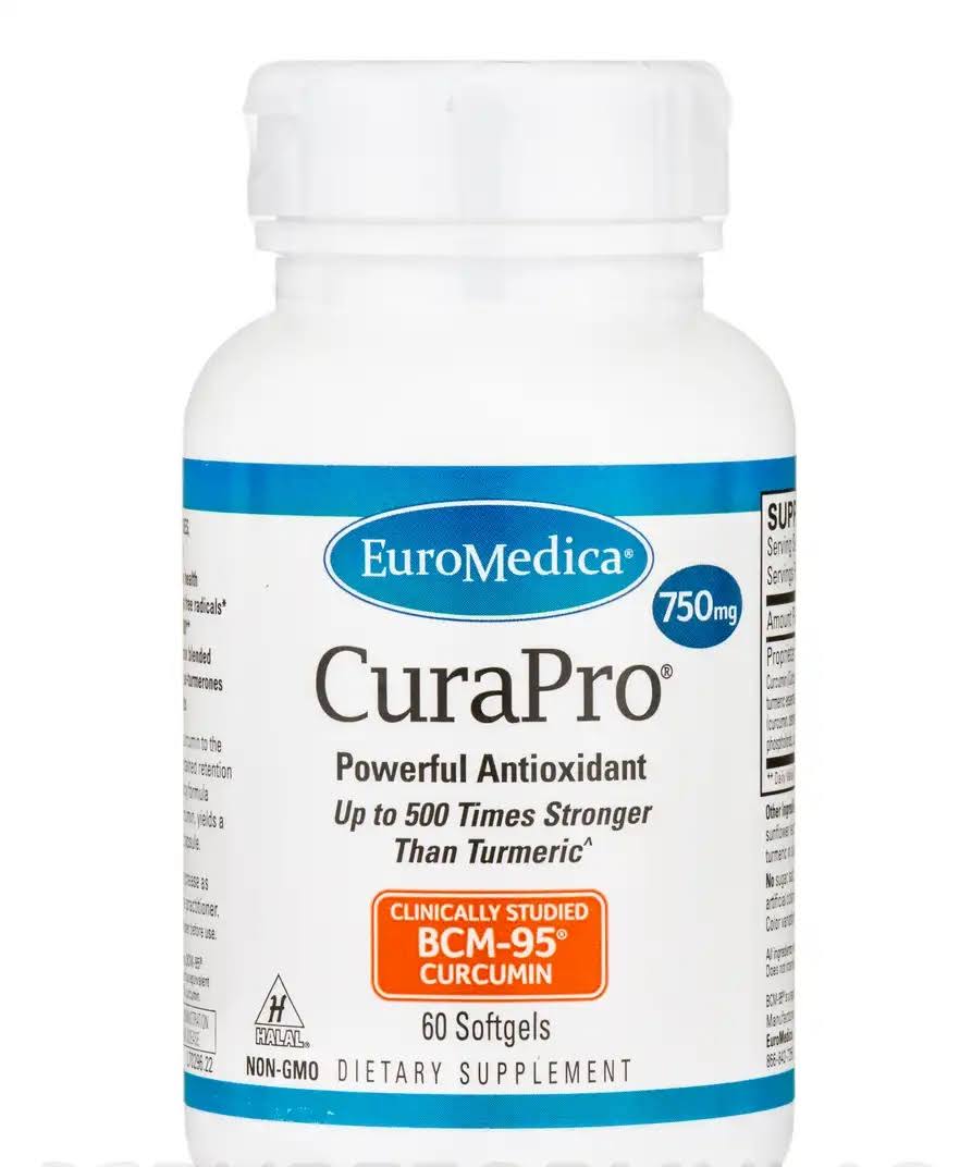 EuroMedica CuraPro Supplement - 750mg, 60 Softgels