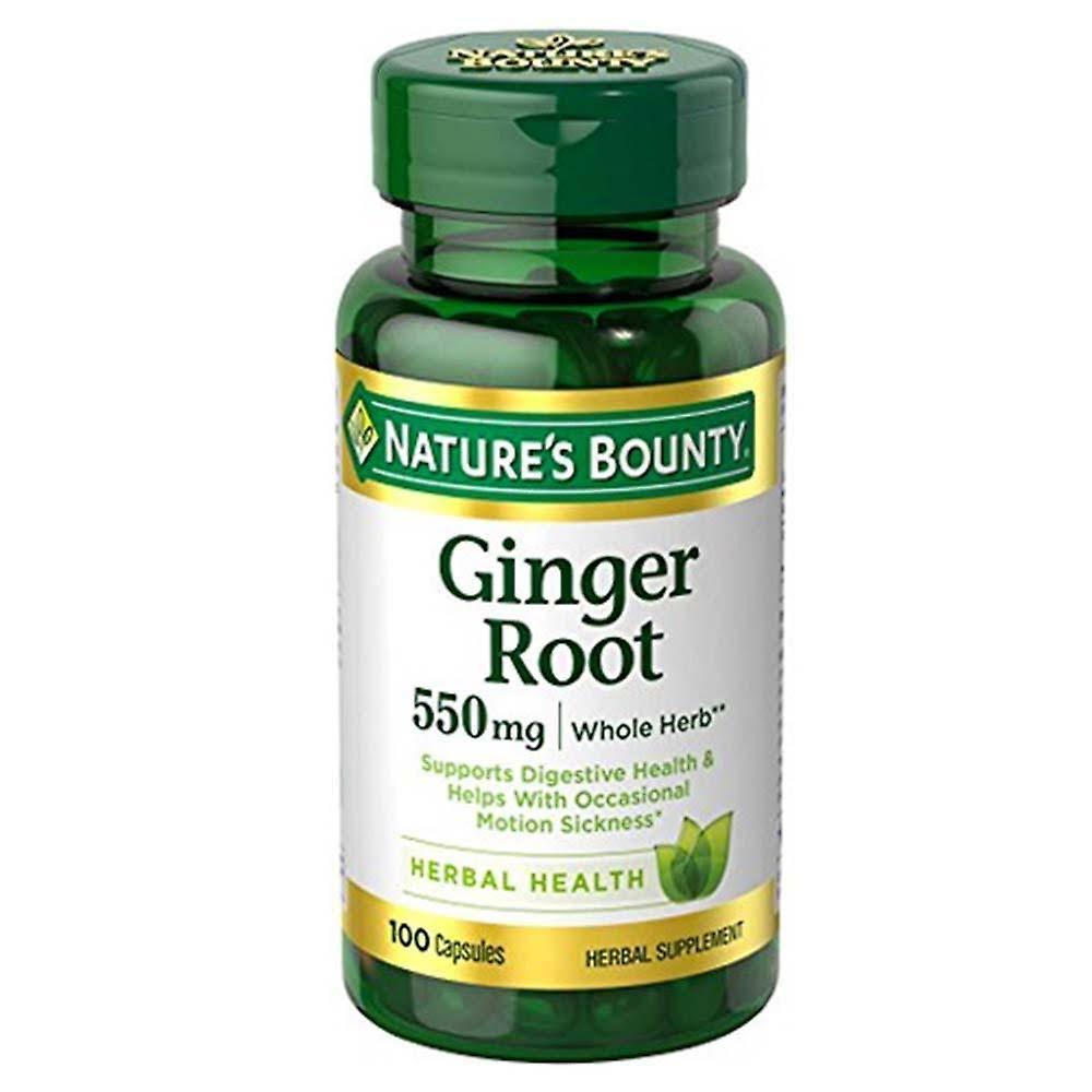 Nature's Bounty Ginger Root Supplement - 100 Capsules