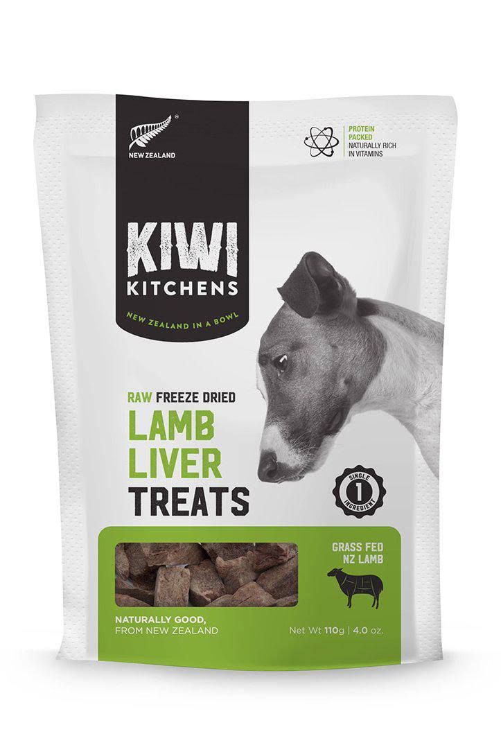 Kiwi Kitchens Freeze Dried Lamb Liver Dog Treats / 4 oz