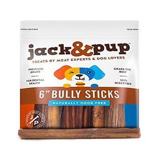 Jack & Pup Bully Sticks 6" 5 Pack