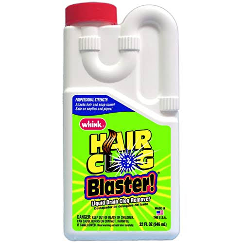 Whink The Original Hair Clog Blaster Liquid Drain Clog Remover - 32oz
