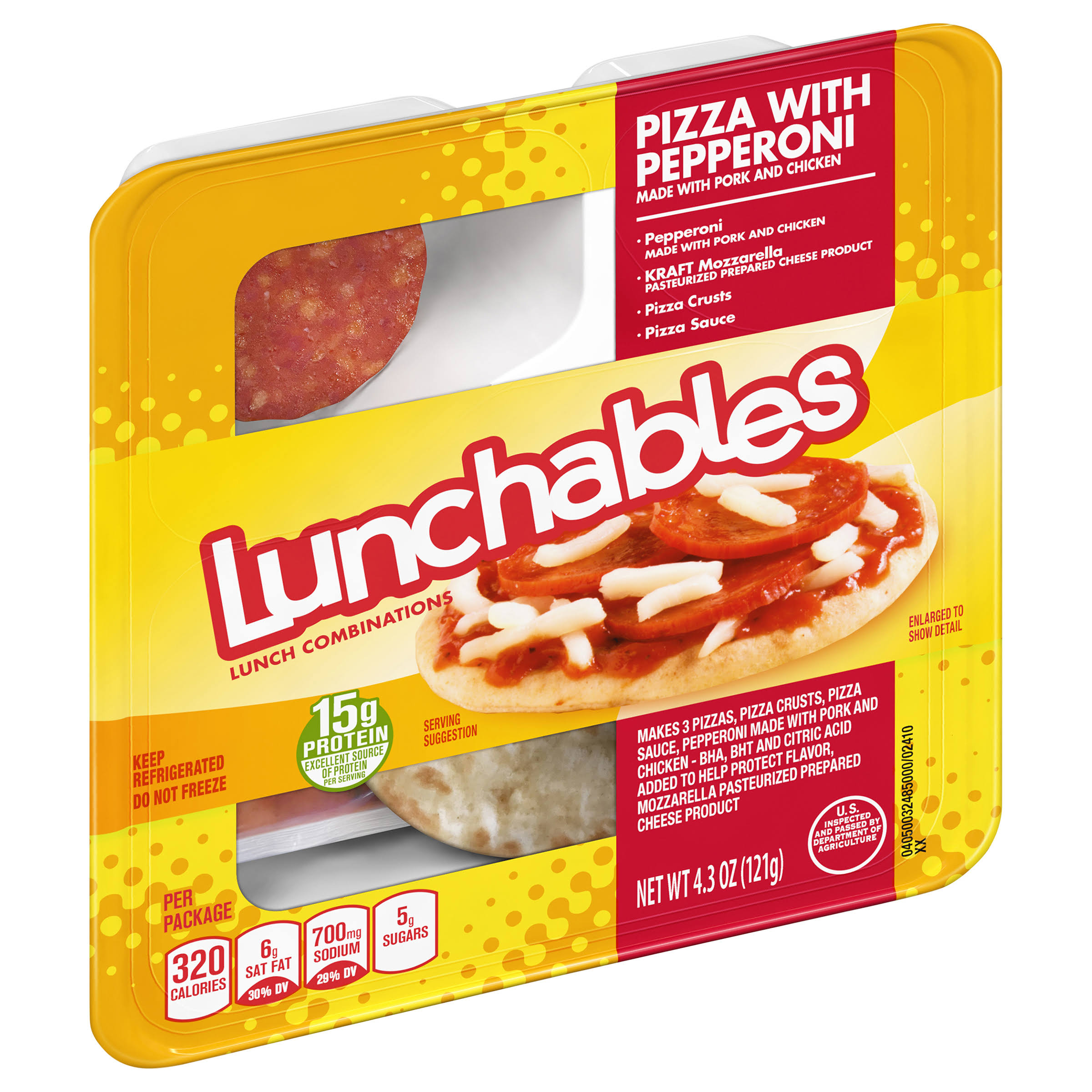 Lunchables Lunch Combinations - Pizza With Pepperoni, 4.3oz