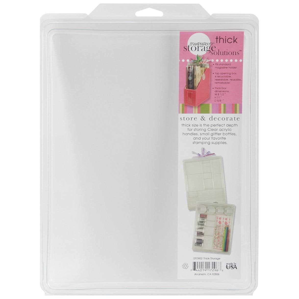 Stampendous Thick Stuftainer - 8 1/2" x 11" x 5/8"