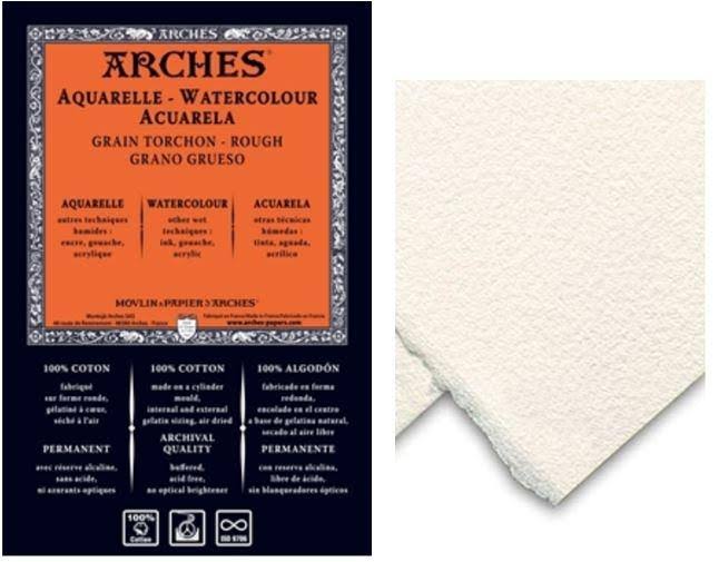 Arches 1794999 22 x 30 in. Cold Press Watercolor Sheets, Natural White (Pack of 10)